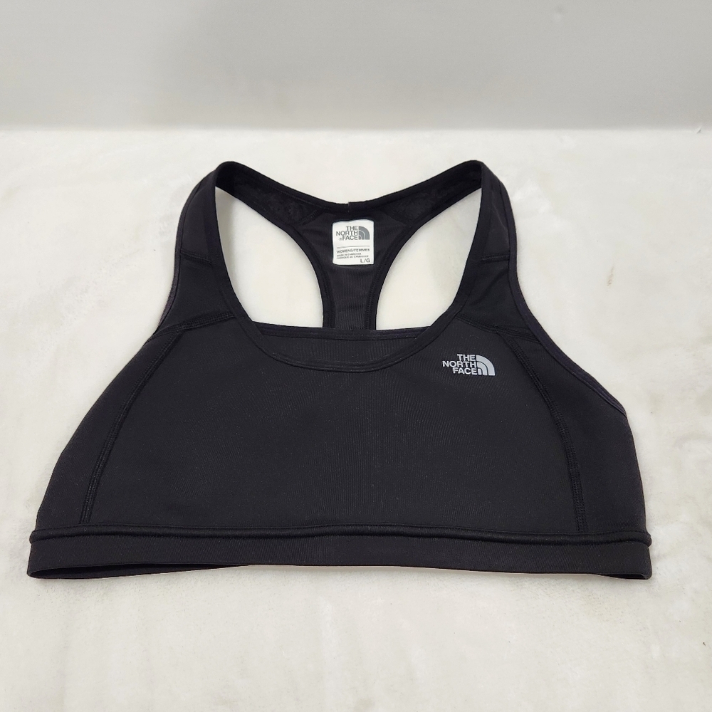 The North Face Black Racerback Sports Bra Womens Large 714111